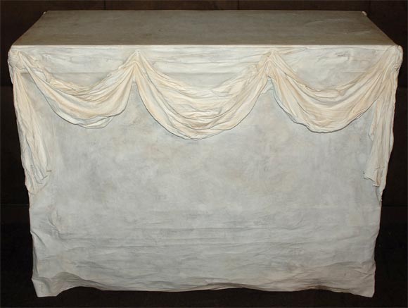 A Trompe l'Oeil Canvas Console Table