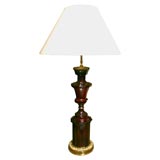 Bohemian Ruby glass lamp