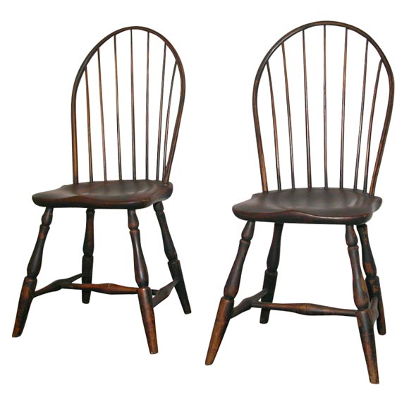 19THC SET OF FOUR    WINSOR  CHAIRS