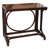 Thonet Console Table w/ Smoked Amber Glass Top
