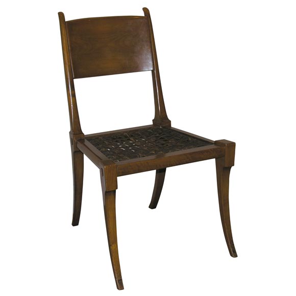 A Fine Klismos Chair by T. H. Robsjohn-Gibbings.