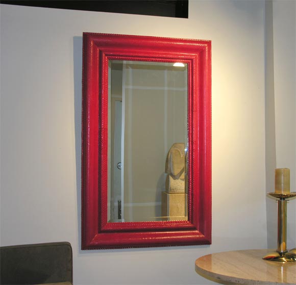 Spectacular MIrror with Frame in Python by Karl Springer /signed