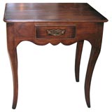 Walnut End Table with Drawer