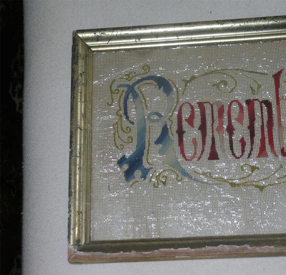 Gilded Frame Sampler Motto