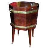 George III Mahogany Cellarette With Brass Banding and Castors.