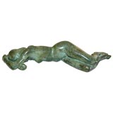 Charles Guy Revol bronze nude scuplture