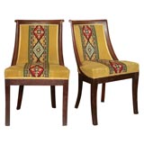 Set of 6 French Mahogany Dining Chairs