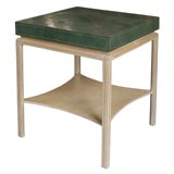 Tommi Parzinger style Leather Top Table