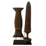 Antique Kuba Ritual Dagger and Sheath
