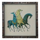 Trio Horse Tapestry