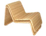 Eero Aarnio woven wicker lounge chairs