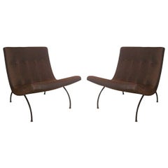 Pair of Scoop chairs by Milo Baughman