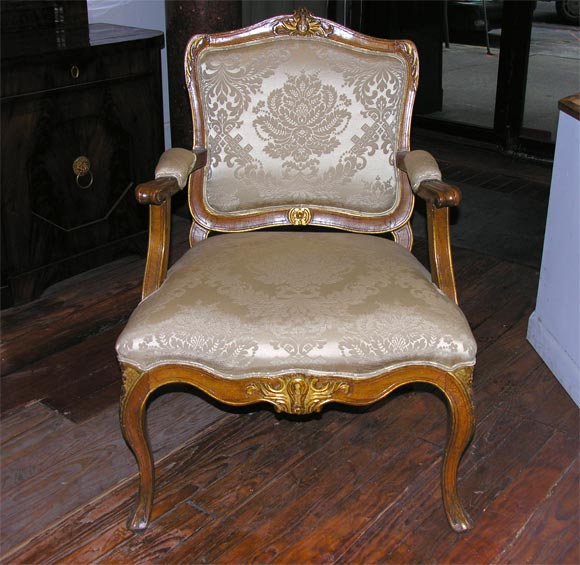 Pair Of  Danish Walnut Regence Fauteuil