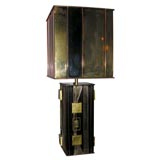 A Modernist Table Lamp hand crafted of brass by C. Jere'