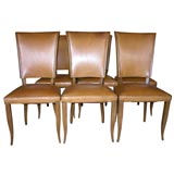 Set of 6 Leqther Dining Chairs