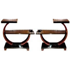 Pair of Art Deco Side Tables by Brown and Saltman