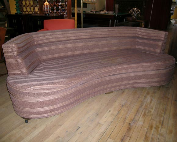 custom 1940s sofa in original upholstery