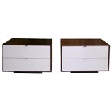 Pair of Knoll bedside tables with 2 drawers