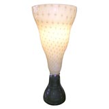 A Tall Murano Glass Beaker Lamp