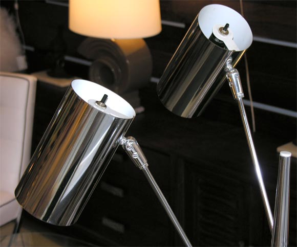 Three Head Chrome Floor Lamp 2