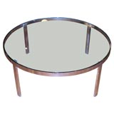 Chrome and Glass Coffee Table