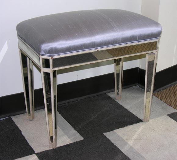 Antique Mirrored Bench