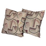 Vintage Art Deco Fabric Custom Pillows Vintage Art Deco Fabric Custom Pillows