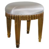 French Art Deco Gilt Stool