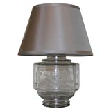 Fosteria Etched Glass Lamp  Designed by Hunt Dietrich