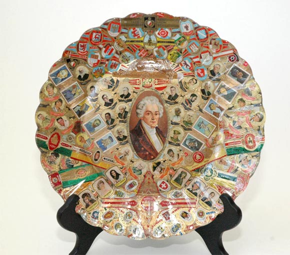 French Cigar Band Decoupage Plates