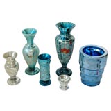 German Mercury Glass Vases