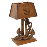 Marine Table Lamp with Anchor & Chain