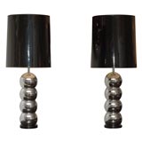 Vintage Pair of Chic 1960's Table Lamps