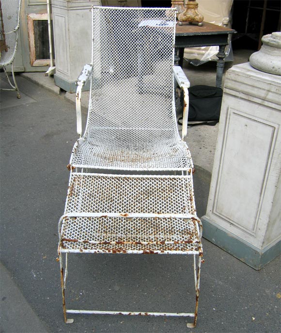 French Metal Deck-Chairs For Sale