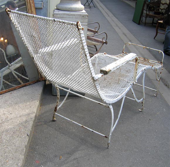 Mid-20th Century Metal Deck-Chairs For Sale
