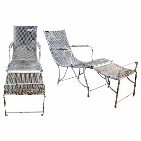 Metal Deck-Chairs For Sale