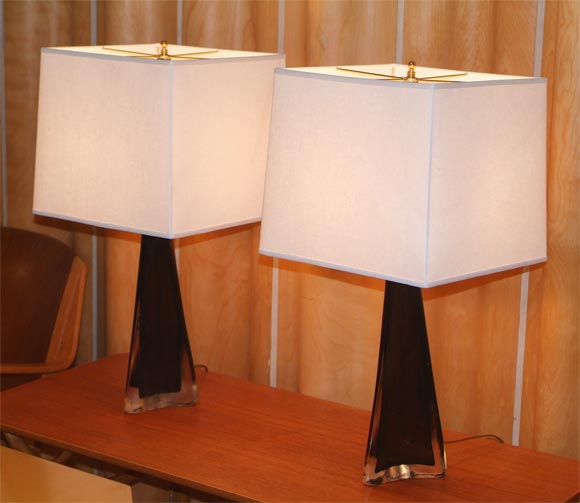 Fantastic Orrefors Glass Lamps