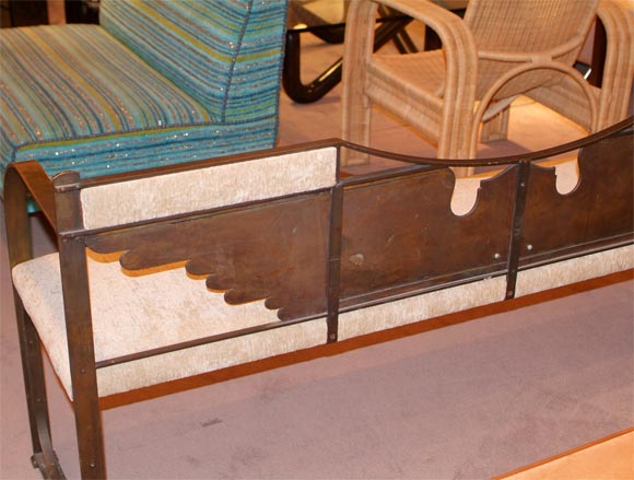 1930's Bronze Bench from Chicago Train Station In Excellent Condition In San Francisco, CA