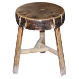 solid walnut farmer's stool