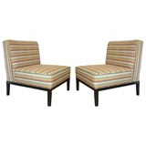 Pair of Baker  Slipper Chairs