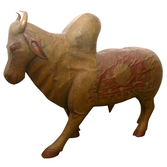 Brahman Bull Clad in Brass and Copper For Sale