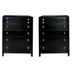 T.H. Robsjohn-Gibbings for Widdicomb Pair of Tall Chests
