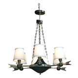 French 40s Arrow Chandelier