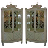 Vintage PAIR OF CHINOIS LACQUERED CABINETS
