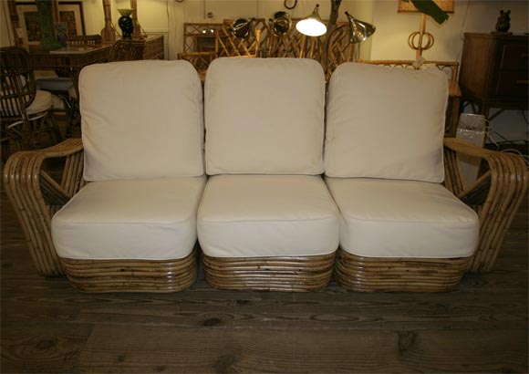 Rattan Set in the Style of Paul Frankl