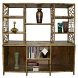 Vintage Exceptionally Detailed Rattan Etagere