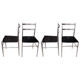 Set of Four Ponti-style Chairs