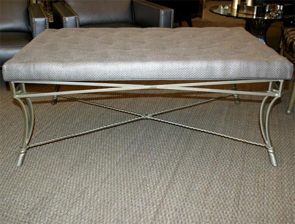 French Tufted Bench