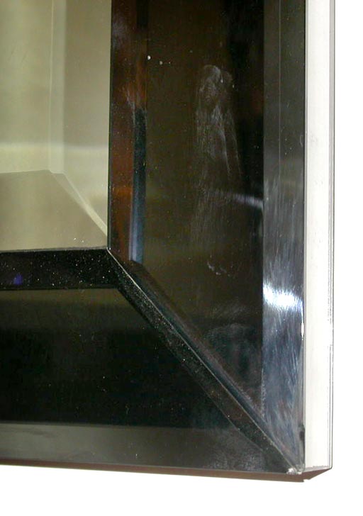 Classical Pediment Top Beveled Mirror