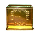 French 1930s Art et Precision Bronze Clock